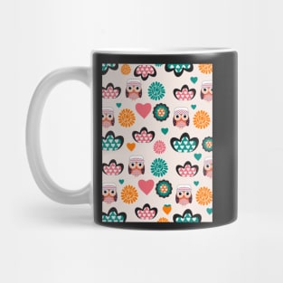 Owls and hearts Mug